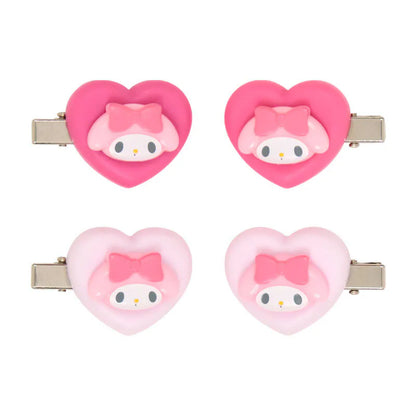 My Melody Heart Mini Hair Clip Set