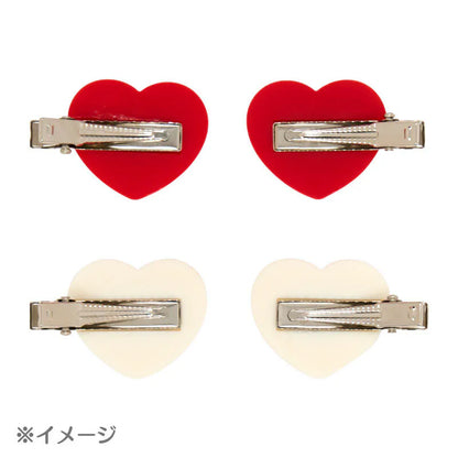 My Melody Heart Mini Hair Clip Set