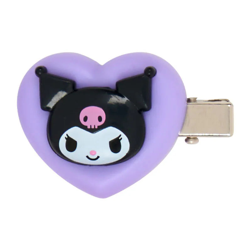 Kuromi Heart Mini Hair Clip Set