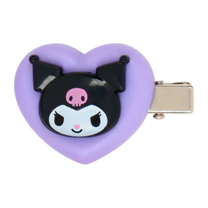 Kuromi Heart Mini Hair Clip Set