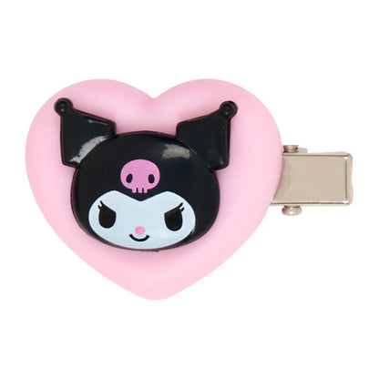 Kuromi Heart Mini Hair Clip Set
