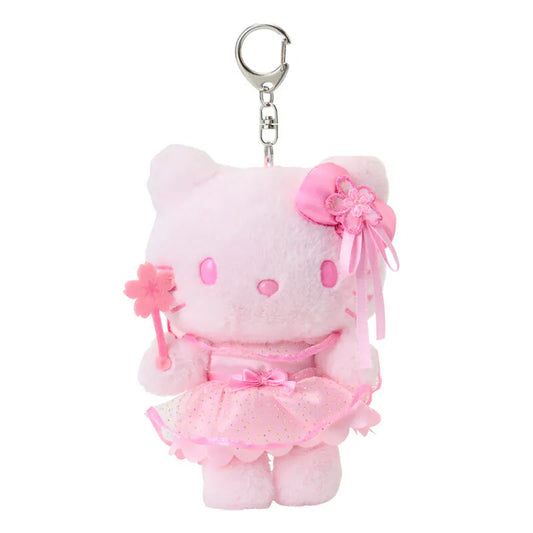 Hello Kitty Pink Sakura Keychain with Mascot