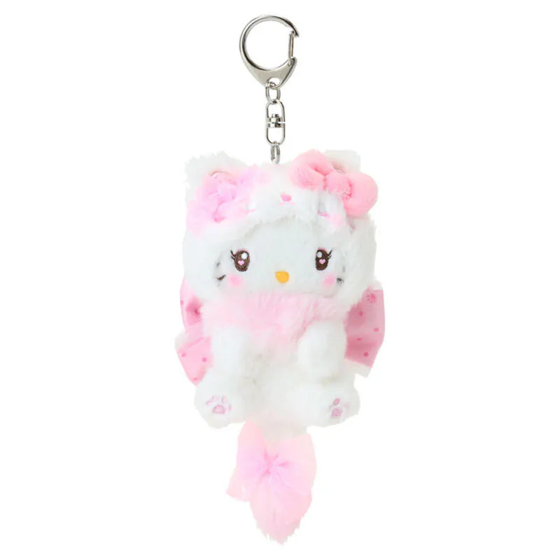 Hello Kitty Bow Kitten Keychain with Mascot