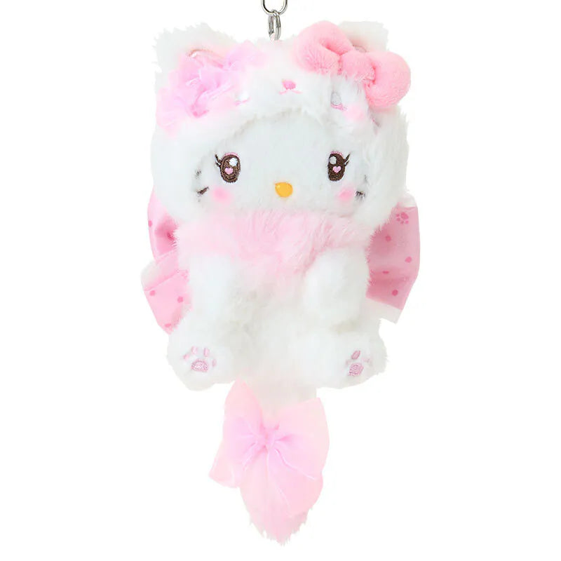 Hello Kitty Bow Kitten Keychain with Mascot