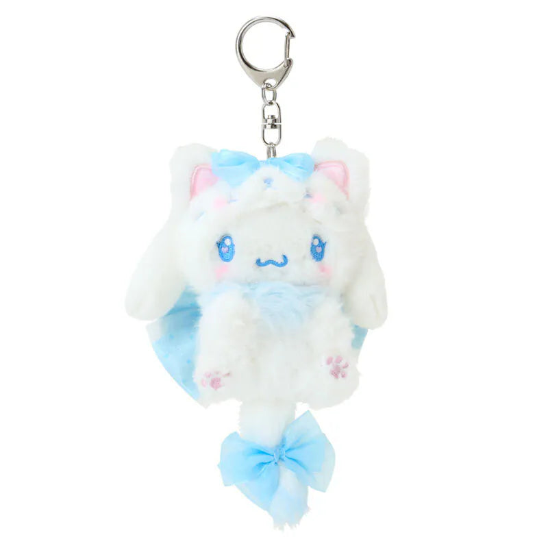 Cinnamoroll Bow Kitten Keychain with Mascot