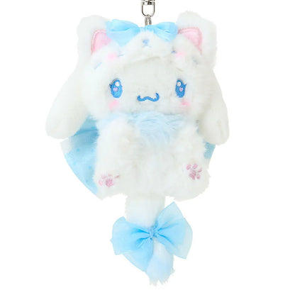 Cinnamoroll Bow Kitten Keychain with Mascot