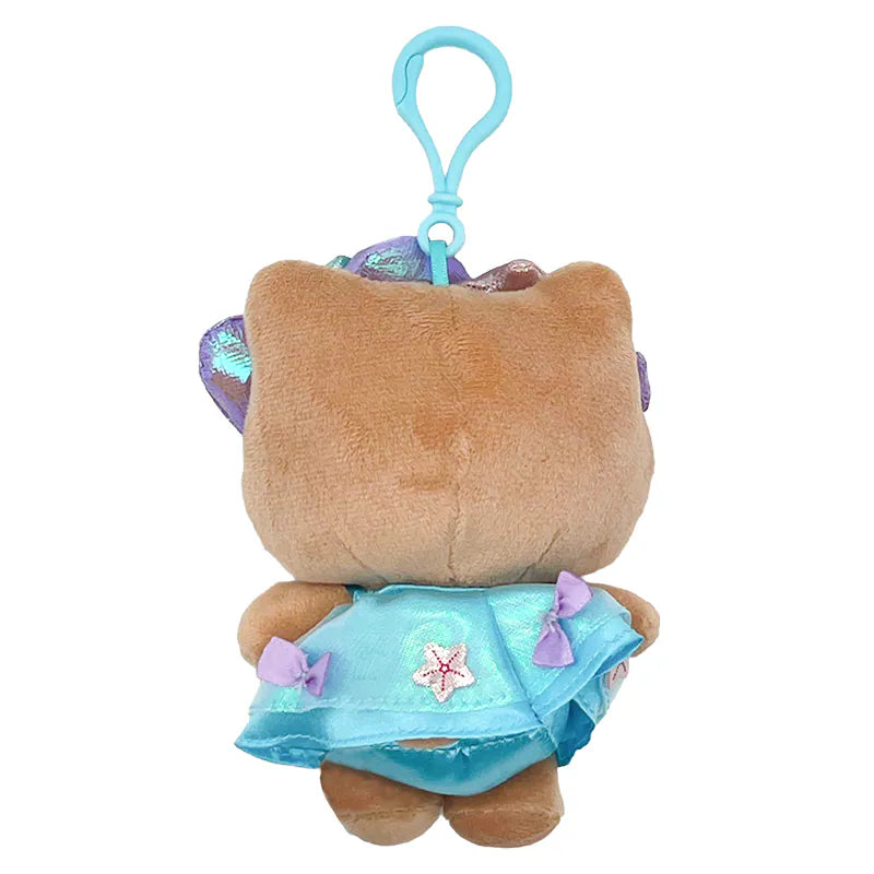 Hello Kitty Tan Summer Dress Mascot Clip On