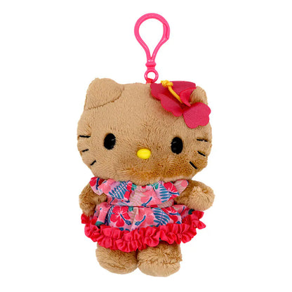 Hello Kitty Tan Hibiscus Mascot Clip On