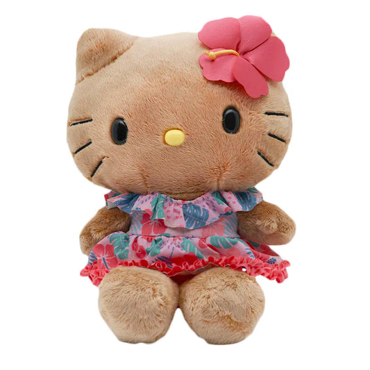 Hello Kitty Tan Hibiscus 8" Plush