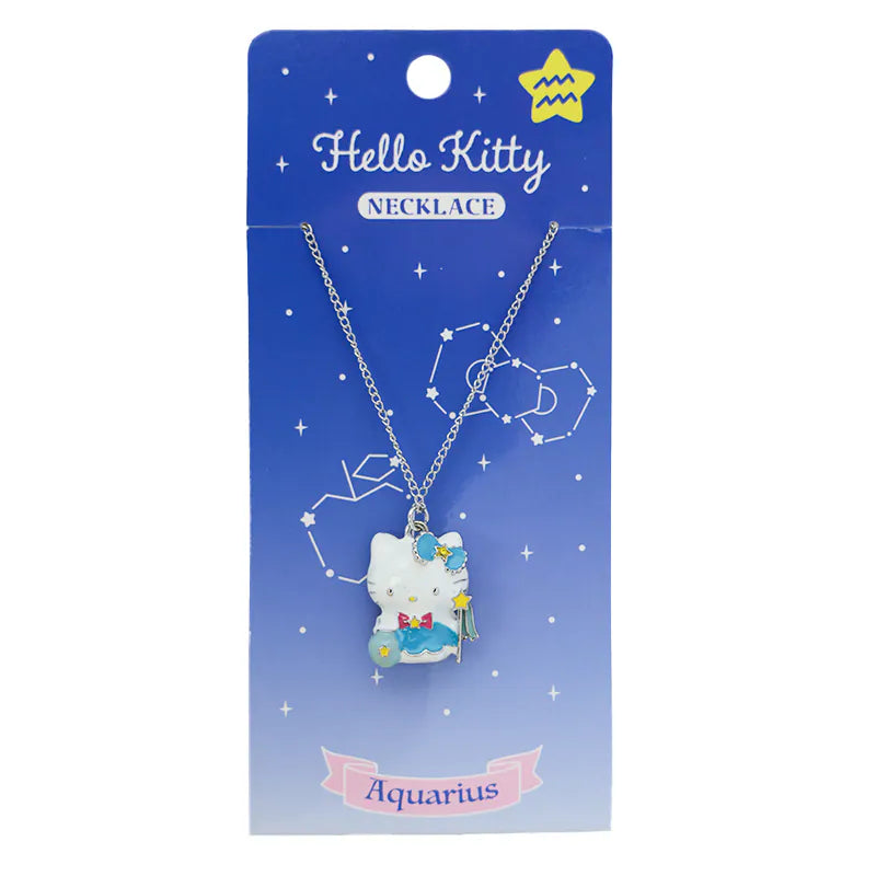 Hello Kitty Zodiac Necklace Aquarius