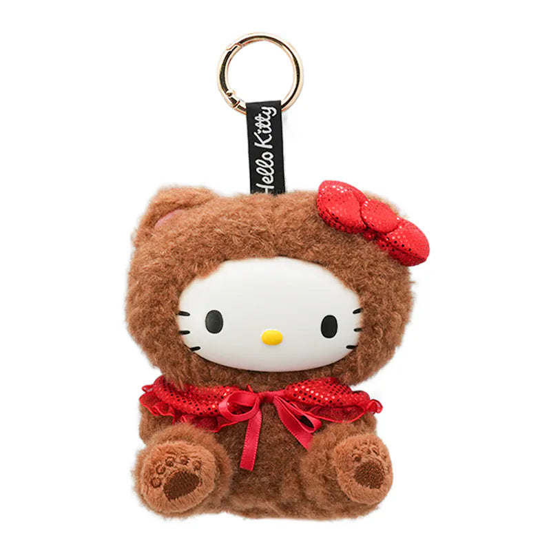Hello Kitty Plushie Pops Brown Bear Mascot with Carabiner