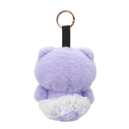 Hello Kitty Plushie Pops Purple Bear Mascot with Carabiner