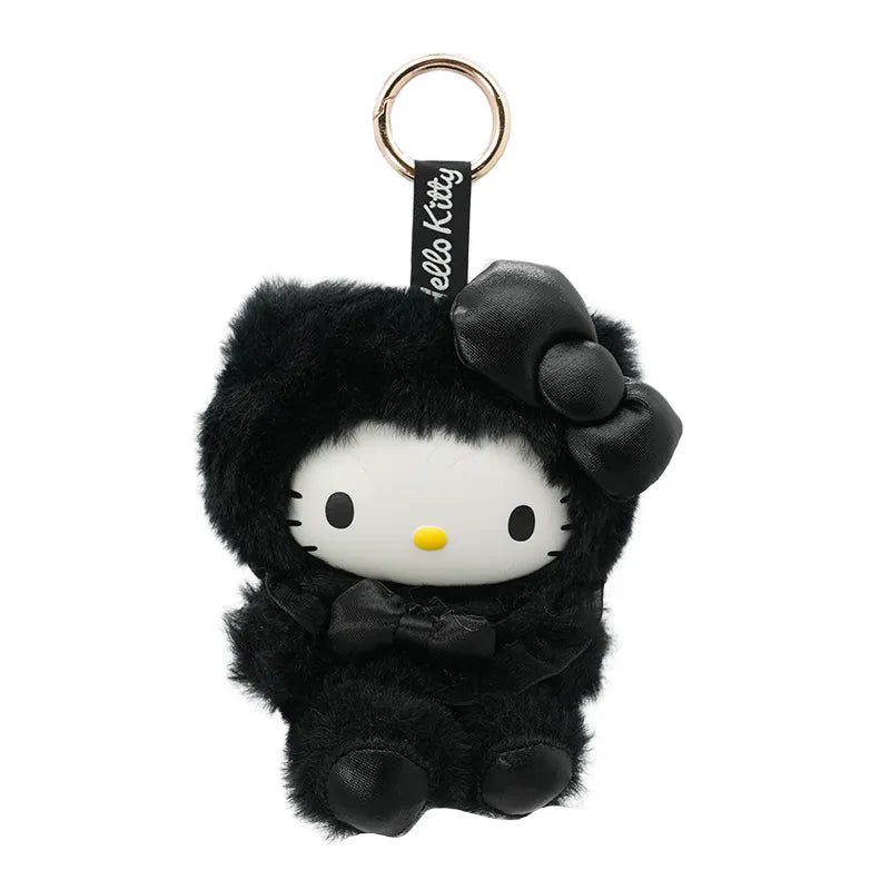 Hello Kitty Plushie Pops Noir Mascot with Carabiner