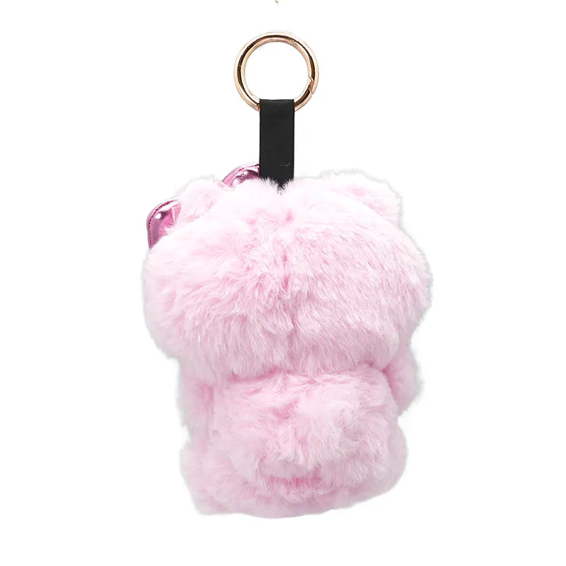 Hello Kitty Plushie Pops Lovely Pink Mascot with Carabiner