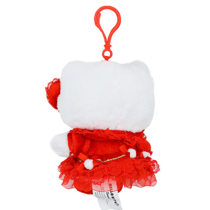 Hello Kitty Christmas Dress Mascot Clip On