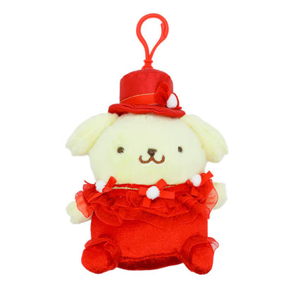 Pompompurin Christmas Dress Mascot Clip On