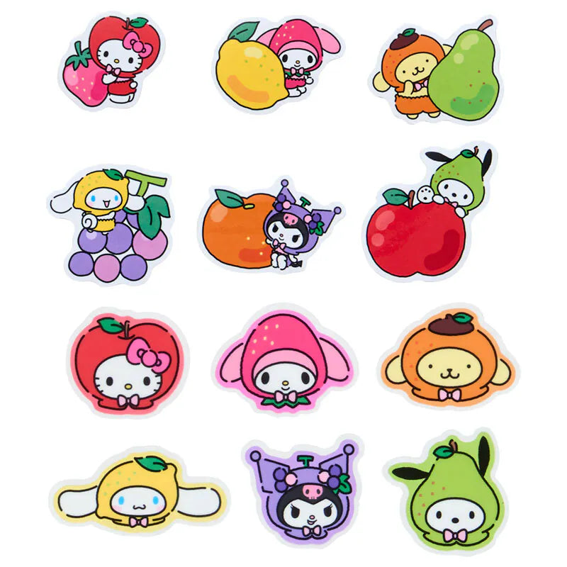 Sanrio Characters Mix Fruit Stickers