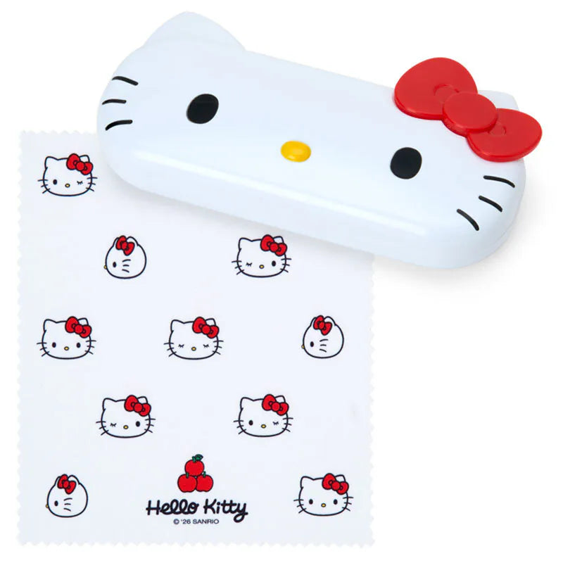 Hello Kitty Diecut Face Glasses Case