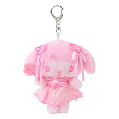My Melody Pink Sakura Keychain with Mascot