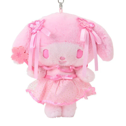 My Melody Pink Sakura Keychain with Mascot