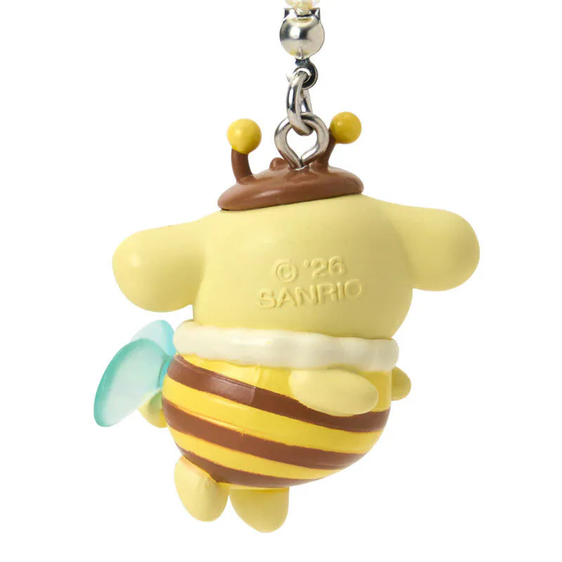 Pompompurin Bee Keyring