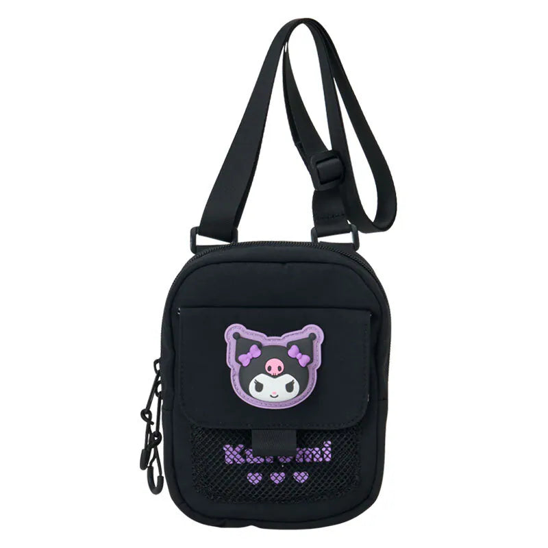 Kuromi Mesh Pocket Shoulder Bag