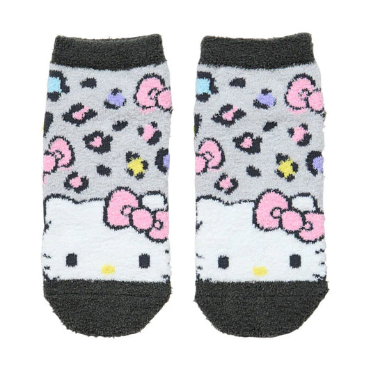 Hello Kitty Leopard Face Fluffy Socks
