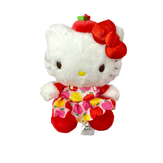 Hello Kitty Apple Dress Plush Mascot Clip-On