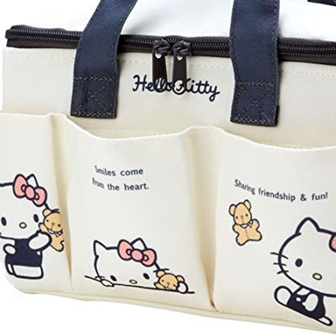 Sanrio Characters Medium Storage Box with Pockets and Handle: