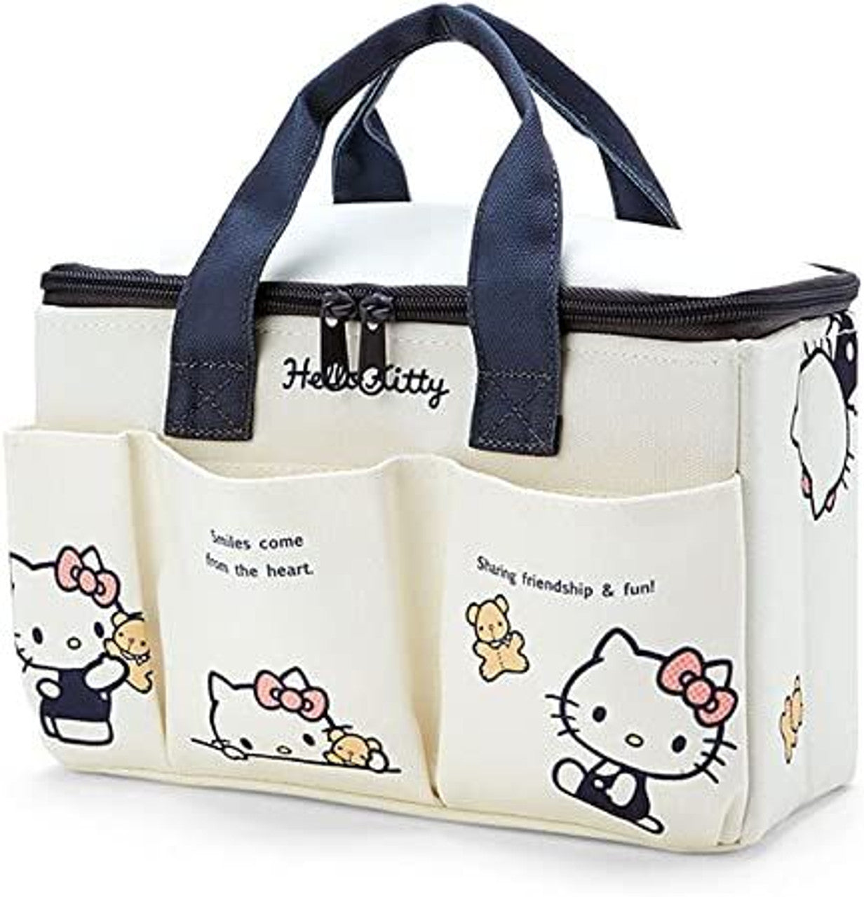 Sanrio Characters Medium Storage Box with Pockets and Handle: