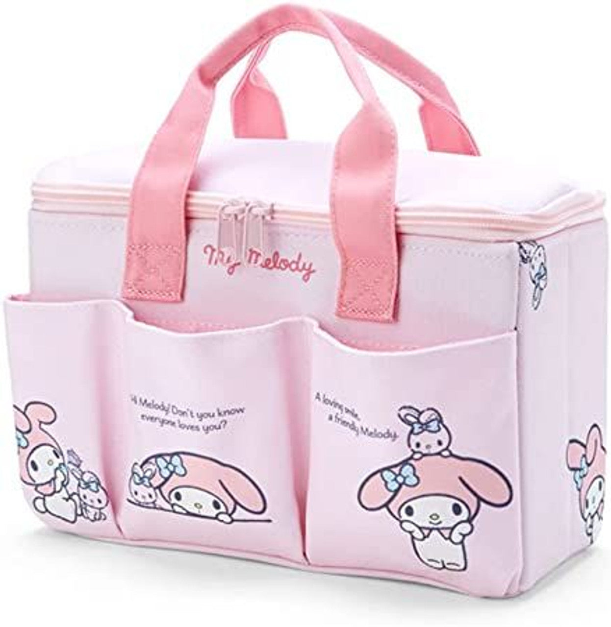 Sanrio Characters Medium Storage Box with Pockets and Handle:
