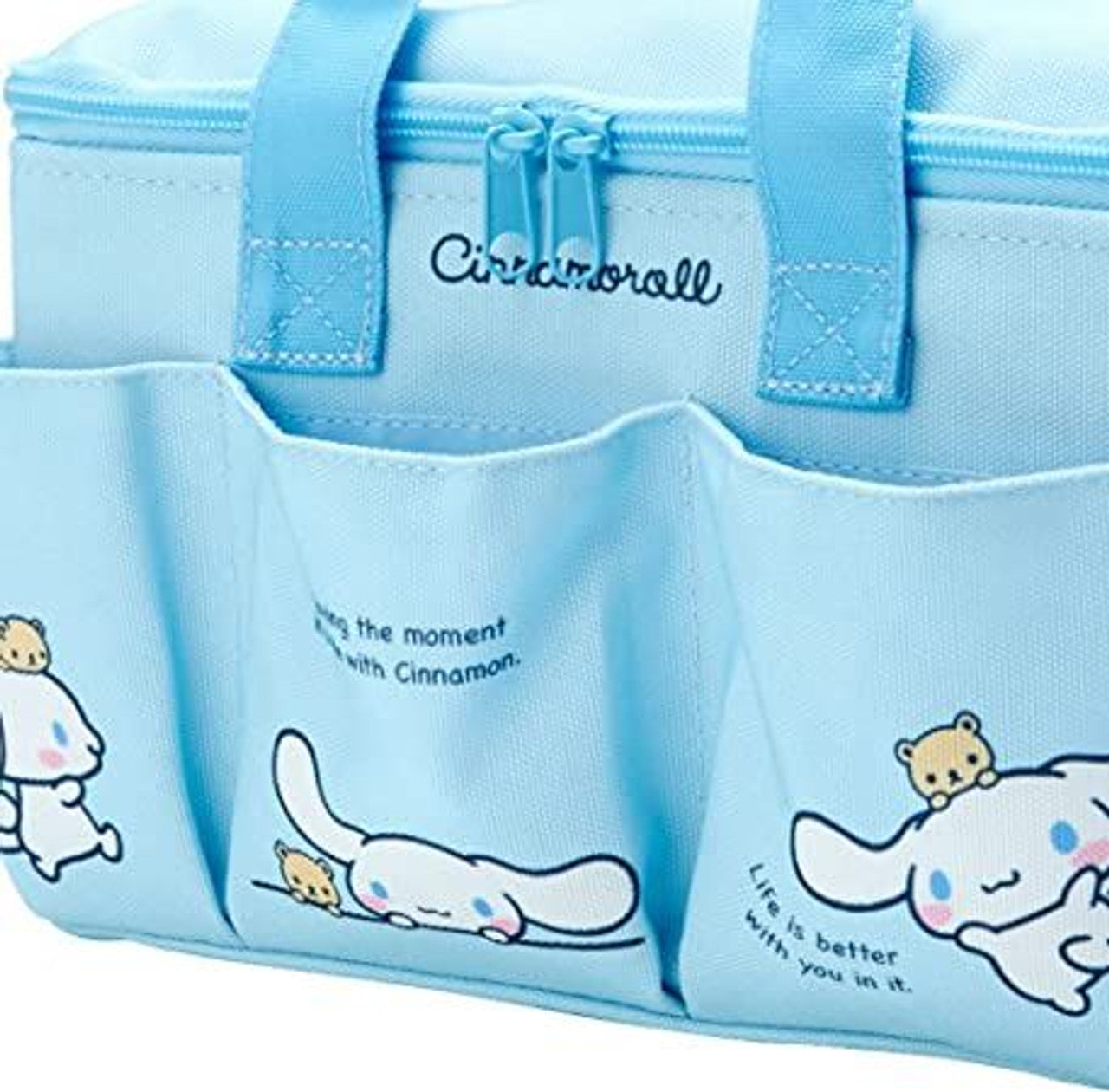Sanrio Characters Medium Storage Box with Pockets and Handle: