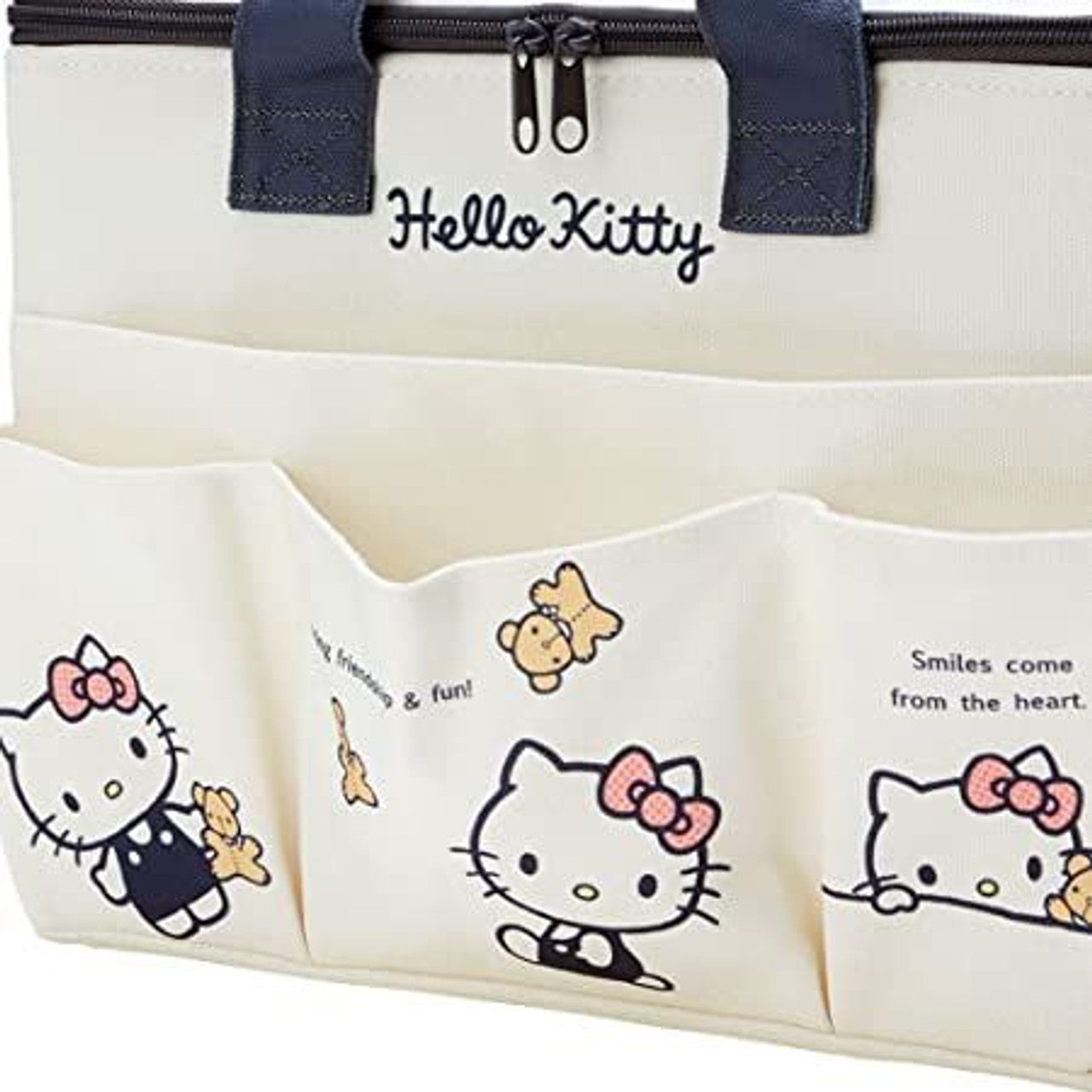 Sanrio Characters Large Storage Box with Pockets and Handle