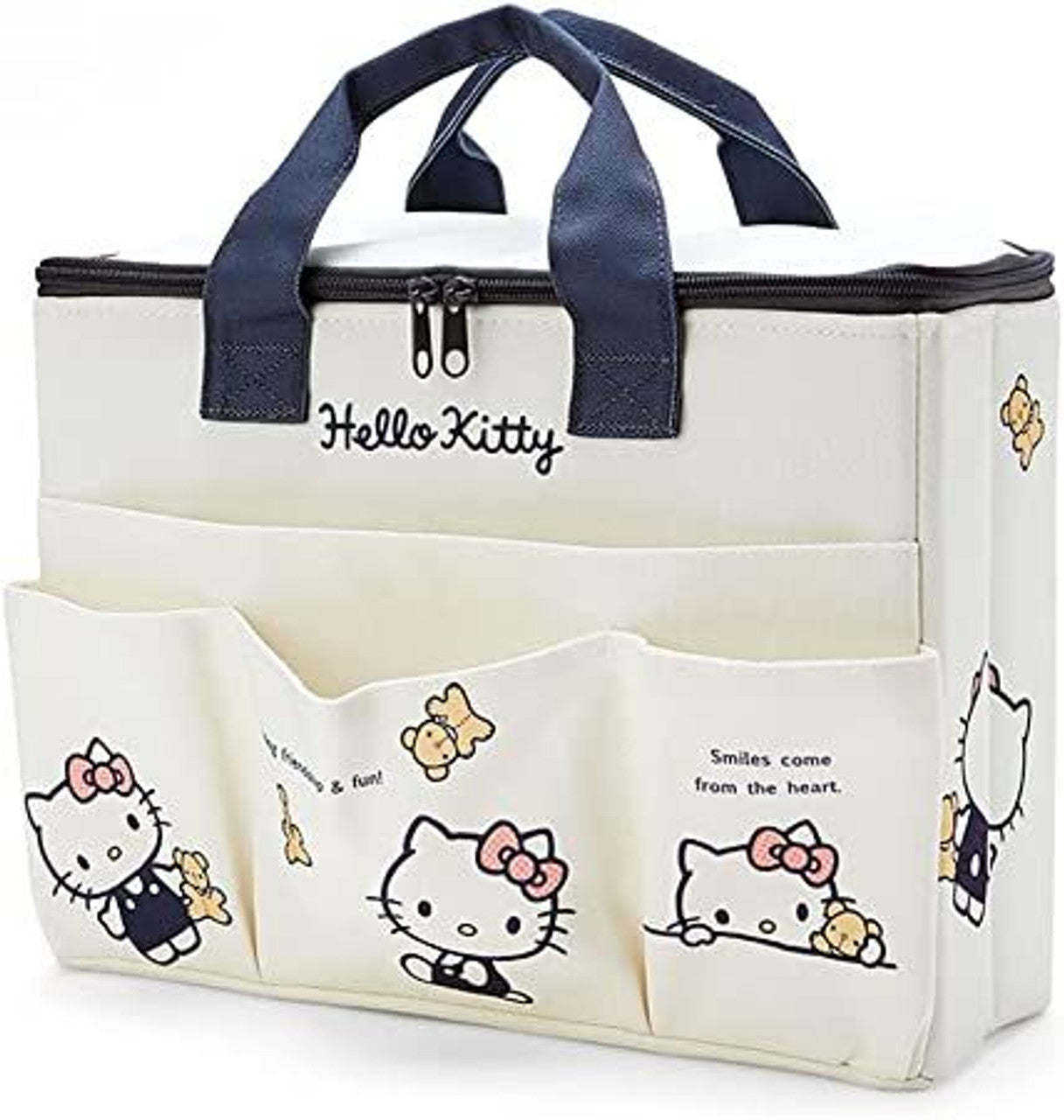Sanrio Characters Large Storage Box with Pockets and Handle