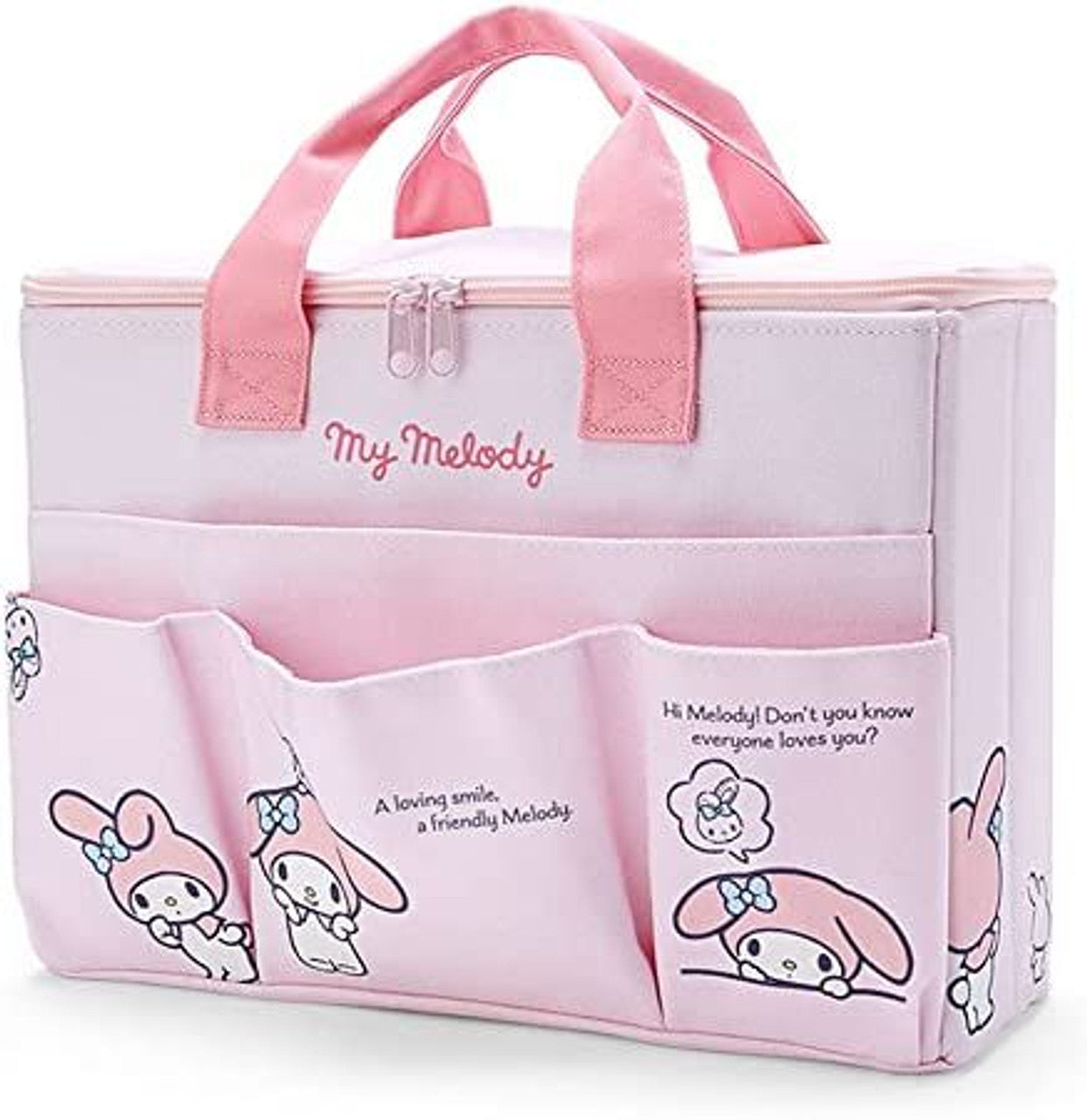 Sanrio Characters Large Storage Box with Pockets and Handle
