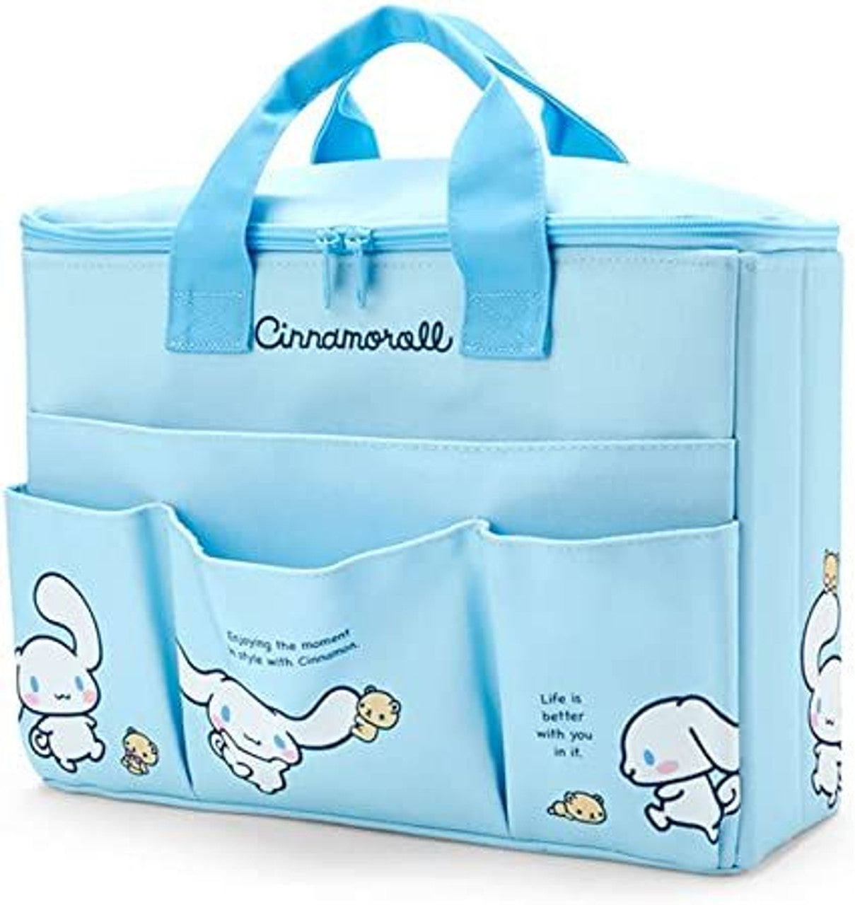 Sanrio Characters Large Storage Box with Pockets and Handle