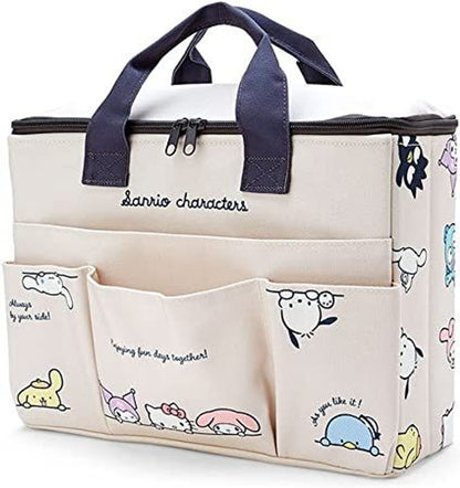 Sanrio Characters Large Storage Box with Pockets and Handle