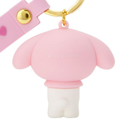 My Melody Keyring with Plastic Mascot
