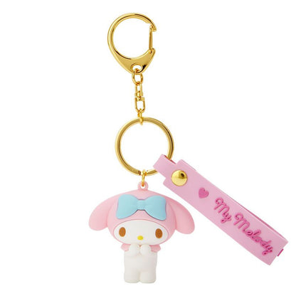 My Melody Keyring with Plastic Mascot
