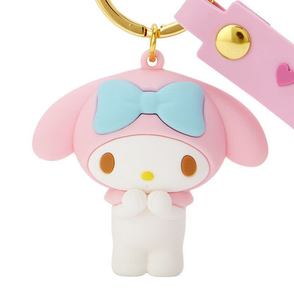 My Melody Keyring with Plastic Mascot