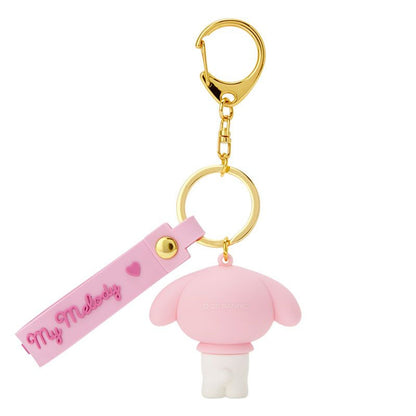 My Melody Keyring with Plastic Mascot