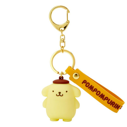 Pompompurin Keyring with Plastic Mascot