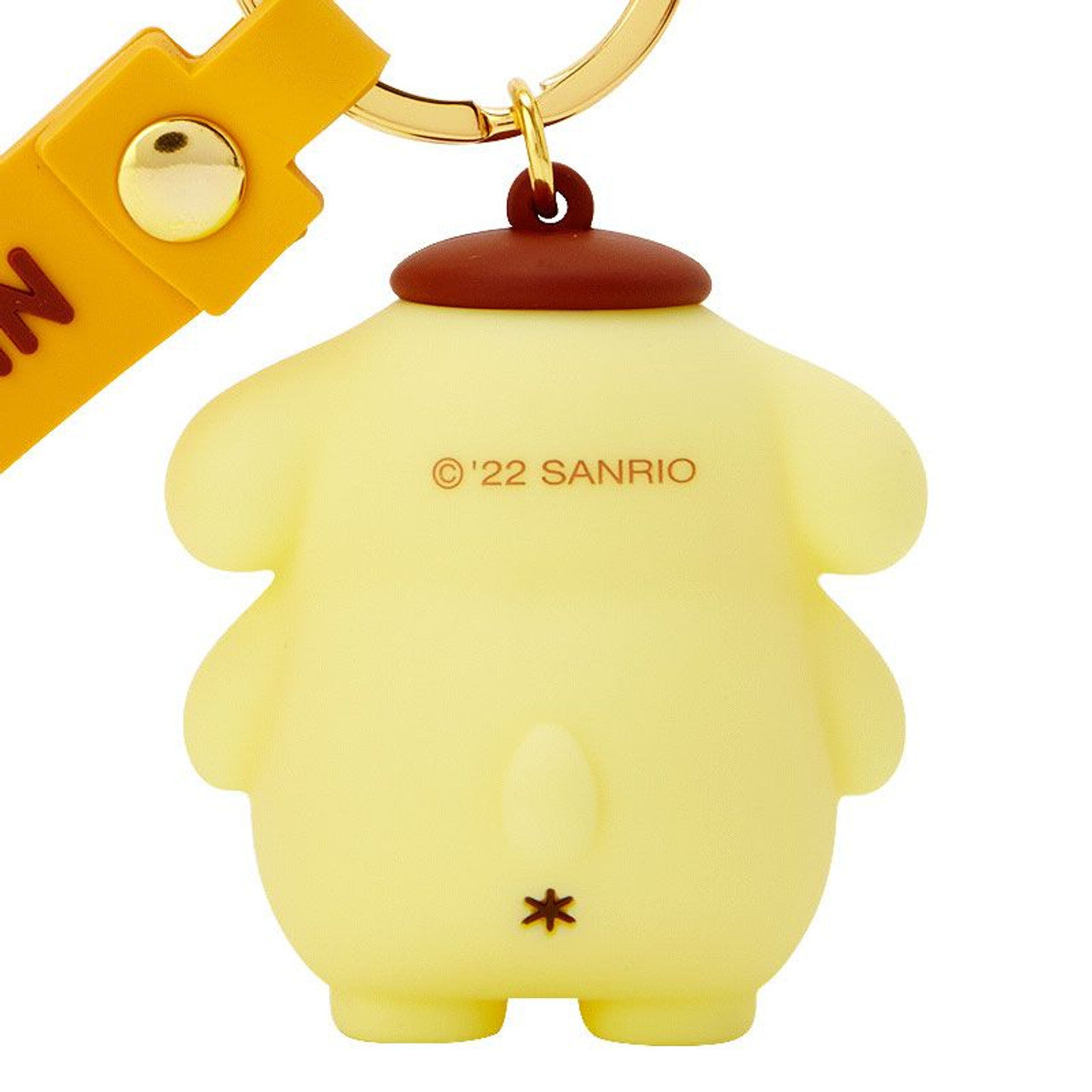 Pompompurin Keyring with Plastic Mascot