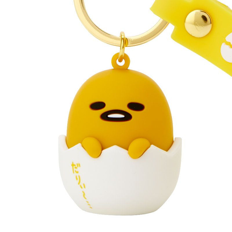 Gudetama Keyring with Plastic Mascot