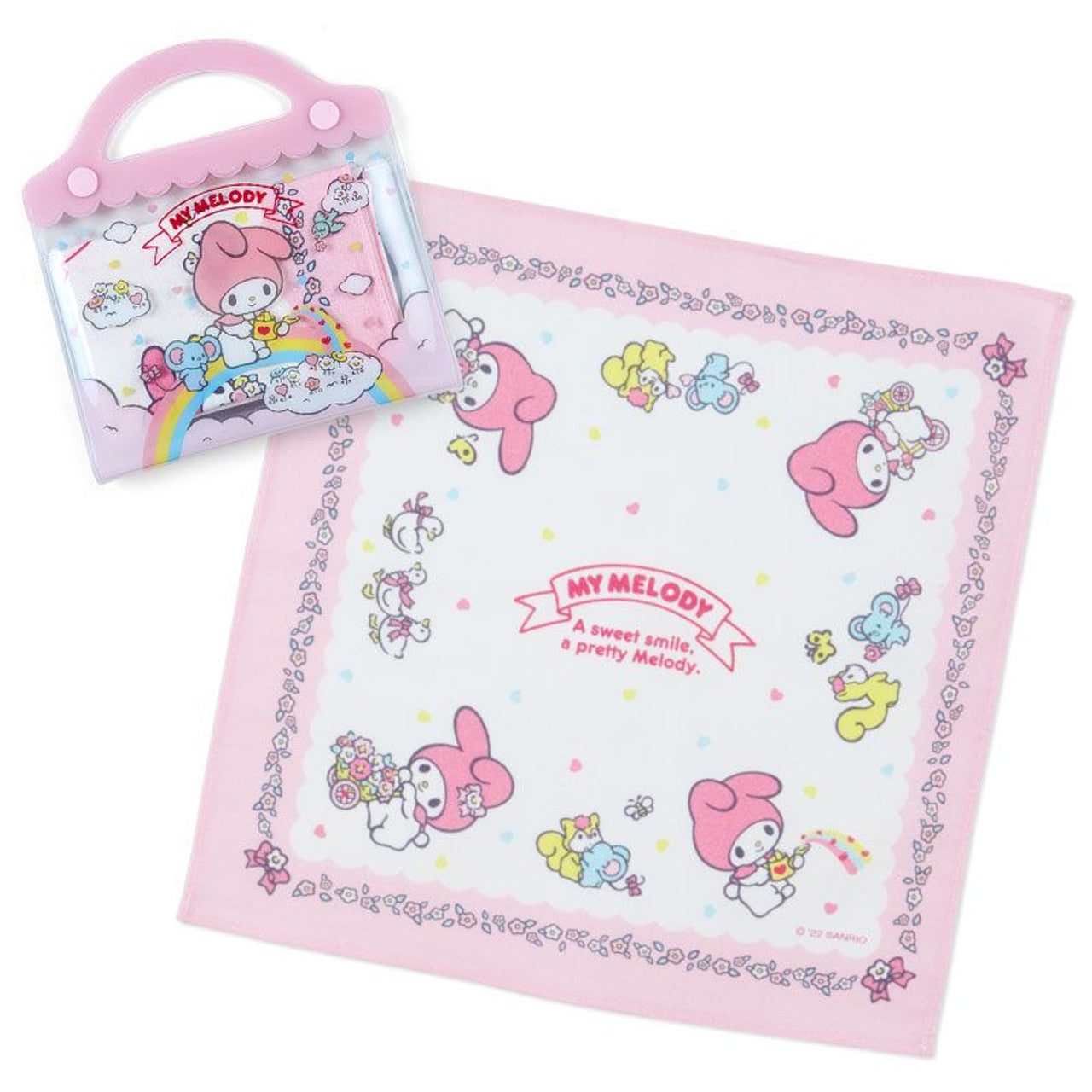 Sanrio Characters Case and Handkerchief