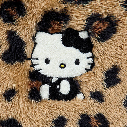 Hello Kitty Leopard Boa Adult Hoodie