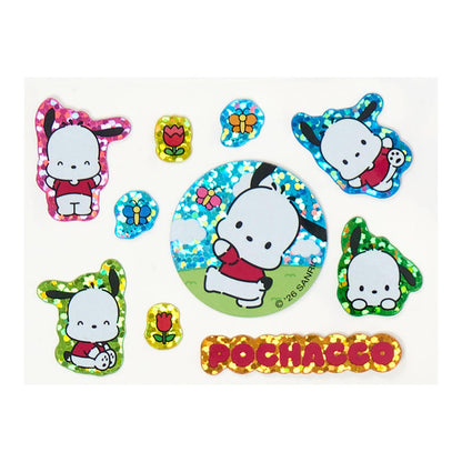 Pochacco Super Cute Adventures Charm and Sticker Set