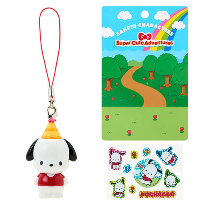 Pochacco Super Cute Adventures Charm and Sticker Set
