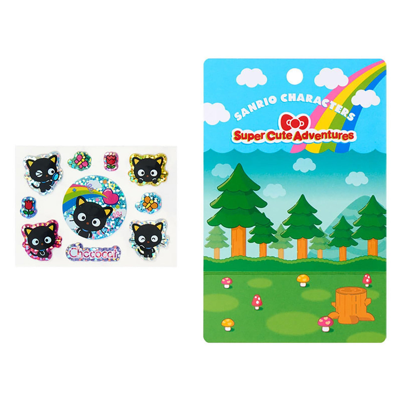 Chococat Super Cute Adventures Charm and Sticker Set