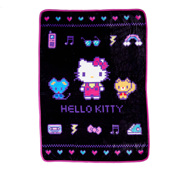 Hello Kitty Retro Pixel Throw Blanket